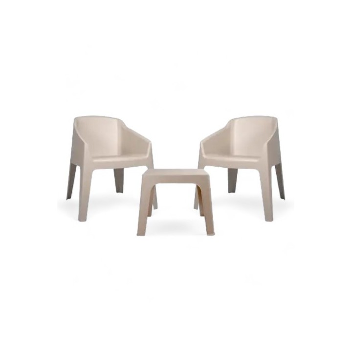 Pack 40- 2 Sillón Baku Recycled + Mesa monaco|Sillones exterior hosteleria y hogar