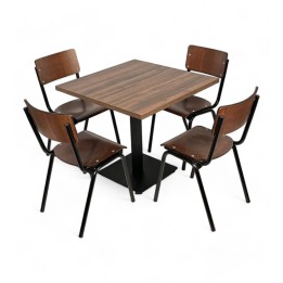 Pack 37 -Mesa Cheste vintage + 4 sillas escolar vintage