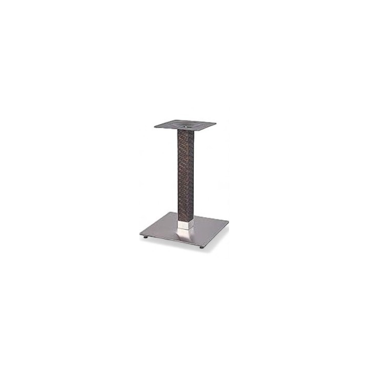 Base de aluminio alta con rattan| Armazón para mesas de terraza oferta