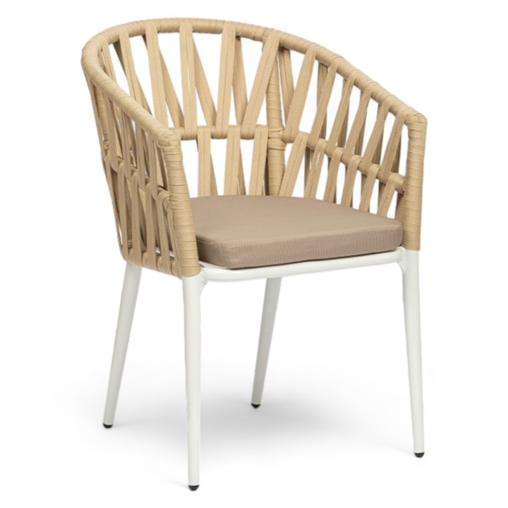 Silla de jardín con cuerdas Cerdeña| Mobiliario bares y restaurantes
