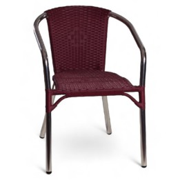 Sillón Estocolmo Deluxe| Silla aluminio rattan exterior terraza