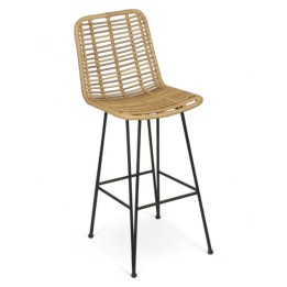 Taburete Kenia Rattan| Mobiliario Colonial
