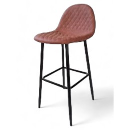 Taburete Boro negro polipiel arcilla|Taburete Horeca- bar y cafeterías- VELVET