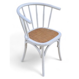 Sillón Thonet Kirkenes| Sillas diseño escandinavo blanco desgastado