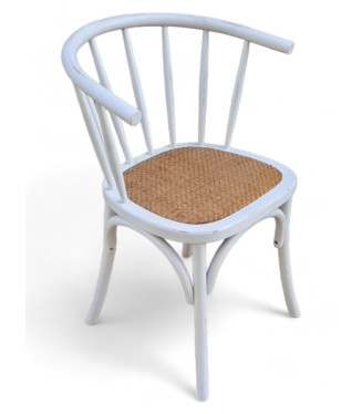 Sillón Thonet Kirkenes| Sillas diseño escandinavo blanco desgastado