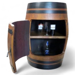 Botellero de barrica una puerta y balda