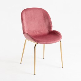Silla Sholl Terciopelo golden|Sillas de comedor retro