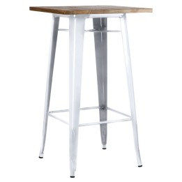 Mesa Alta Tolix madera natural - Sillas y Mesas de madera FJM - OFERTA