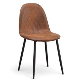 Silla Boro polipiel vintage diamantes |Sillas Nórdicas tapizadas