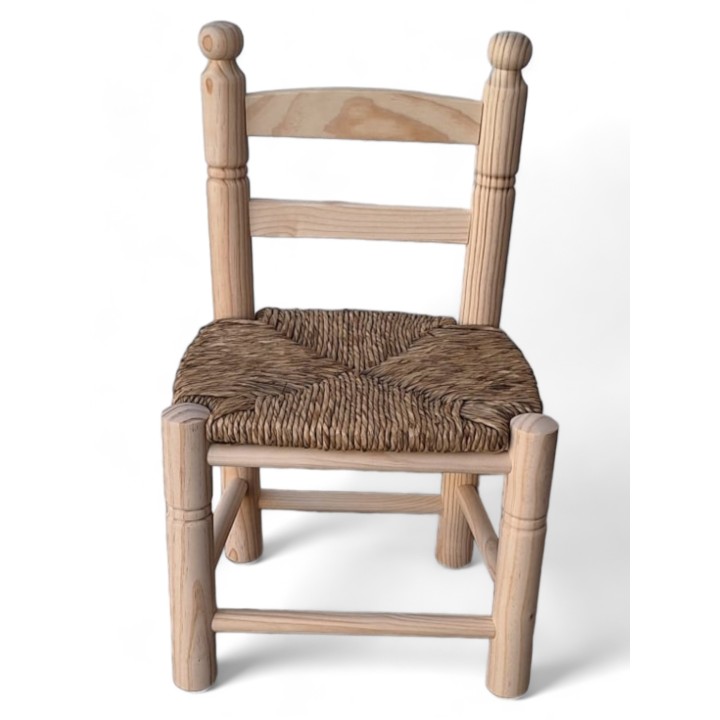 Silla Infantil de Madera de Pino Macizo | Artesanal y Resistente anea