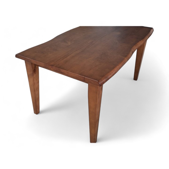 Mesa rustica canto corteza pino - Fabrica Mesas | Mesa madera
