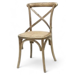 Silla Thonet Crossback antique - Silla madera y rattán en promoción