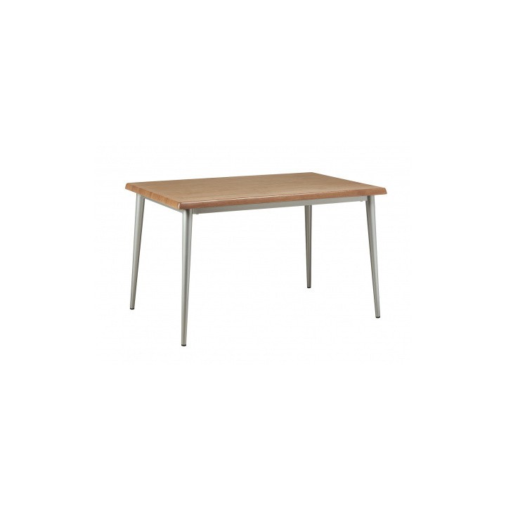 Mesa patas aluminio conica tableros teka| Mesa Marbella