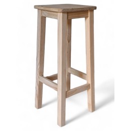 Taburete Sevilla madera Pino - Taburetes para barras de bar baratos