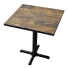 Mesa vintage bar 80x80 Sena C3| Mesa hosteleria barata pie central
