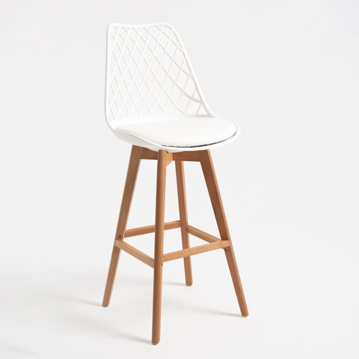 Taburete Nórdico Moniel-Taburete Minimalista- Sillas y Mesas de madera