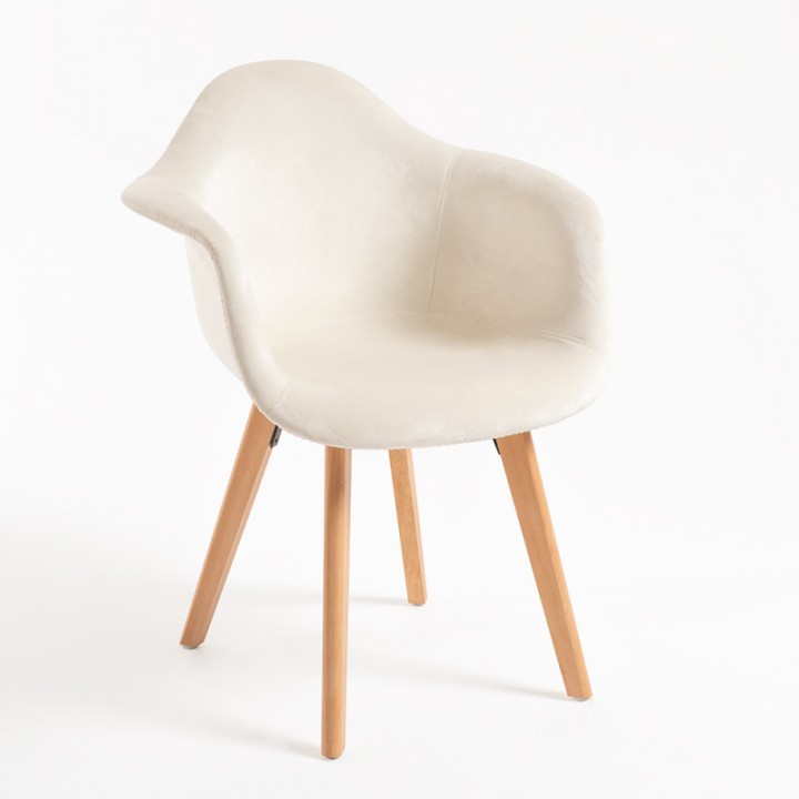 Sillas Dubai terciopelo | Mobiliario Nórdico - Sillas madera  de haya