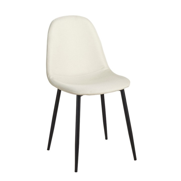 Silla Boro Negra tela|Silla Nórdica novedad- Sillas y Mesas de madera
