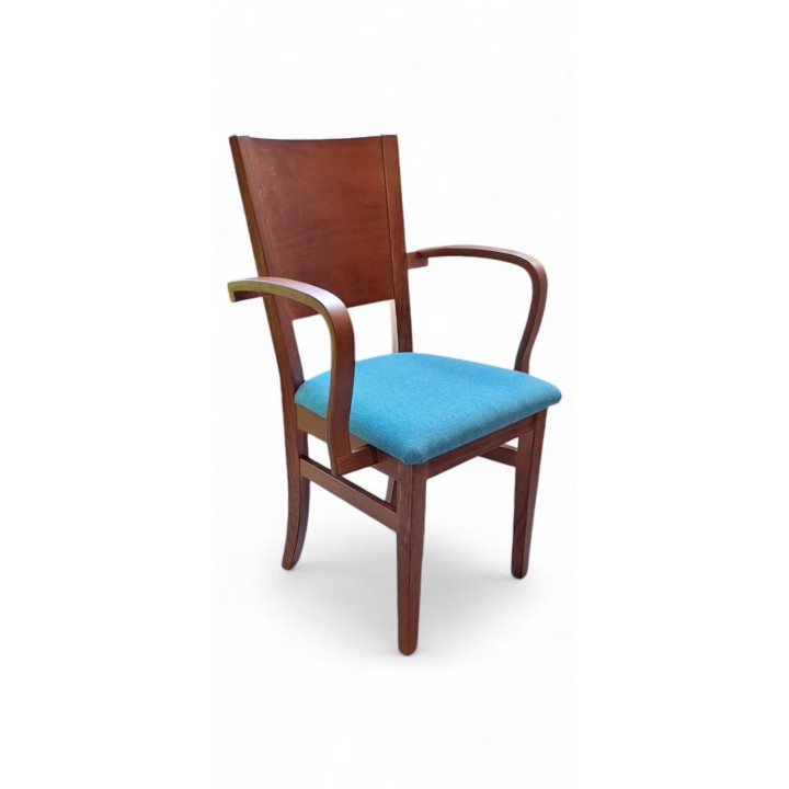 Silla con brazos Milán - Sillones de madera para comedor