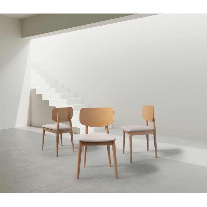 Silla Sheila tapizada -Sillas y Mesas de madera |Sillas comedor bar