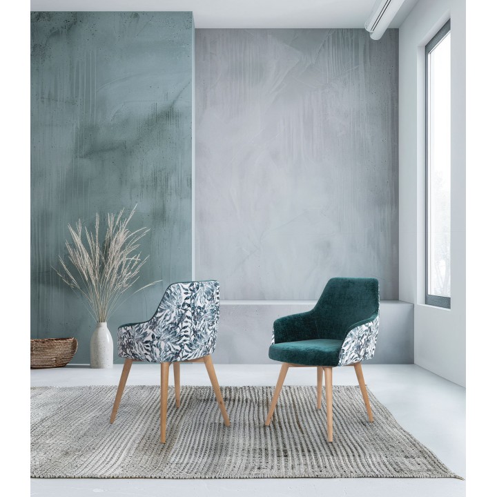 Silla con brazos Gaston tapizada -Sillas para cafeterias y hoteles