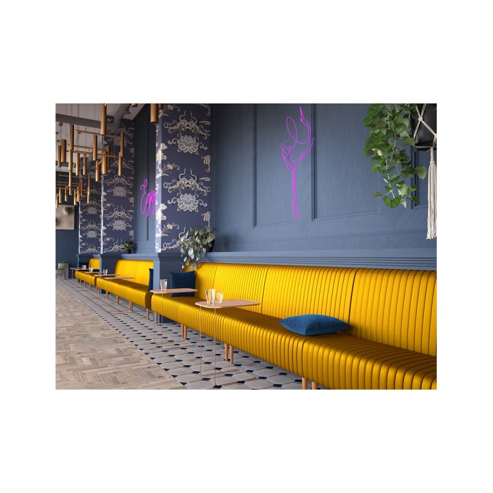 Sofá Vintage tapizado-Sillas y Mesas de madera |Sofas retro