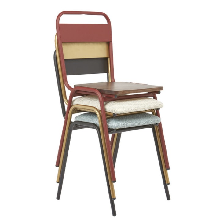 ▷Sillas Vintage|Mobiliario Hostelería Silla Memphis tapizada