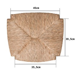 Asiento de enea sillón rondeño o caracol |Sillas y Mesas de madera-Anea natural