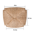 Asiento de enea sillón rondeño o caracol