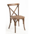 Pack 4 Sillas Thonet Polipropileno efecto Rattan y Madera