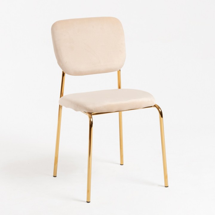 Silla Golden  Soved terciopelo | Mobiliario Retro| Sillas tapizadas