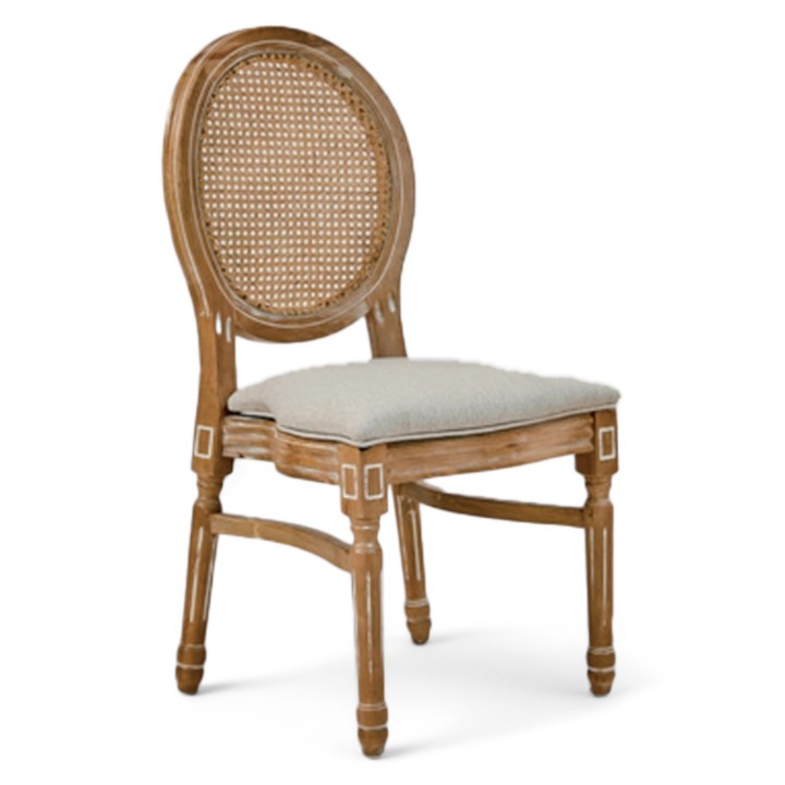 Silla Luis XVI Respaldo CANNAGE | Silla clasica madera comedor