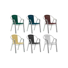 Sillón Aluminio Double Trenza | Mobiliario Hostelería - Sillas bares