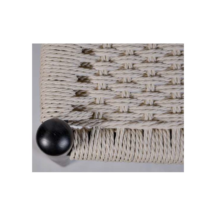 Silla kristel madera Fresno | Silla de hostelería con cuerda trenzada