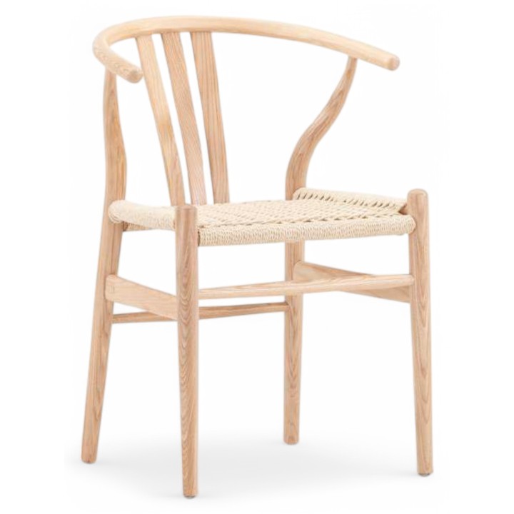 Silla kristel madera Fresno natural