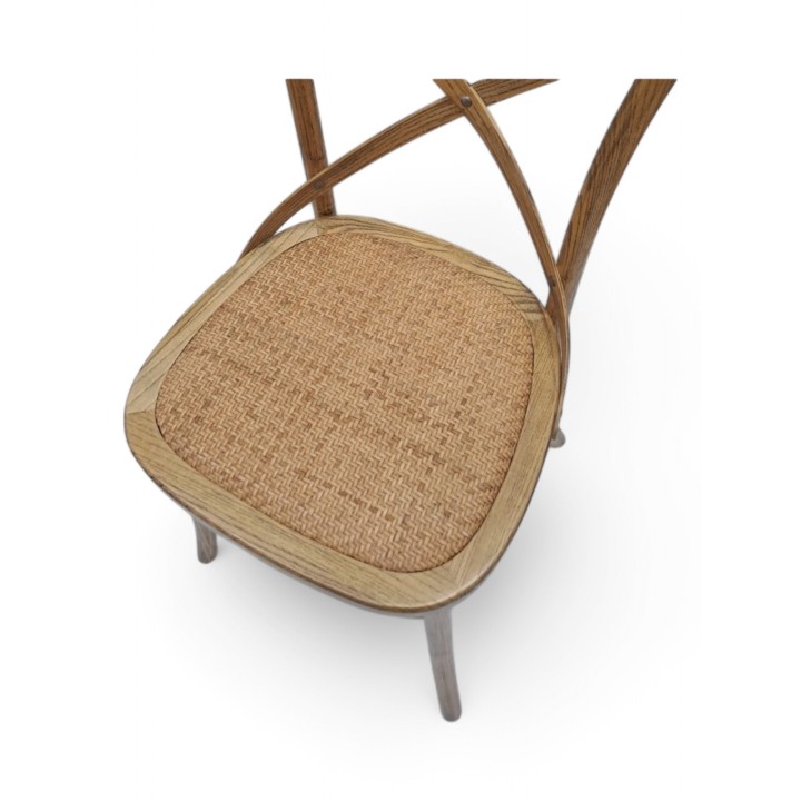 Silla Thonet Crossback antique - Silla madera y rattán en promoción