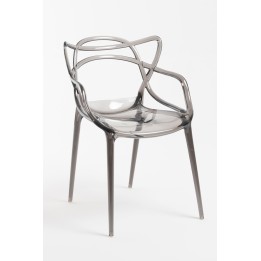 Silla Powen transparente ahumado