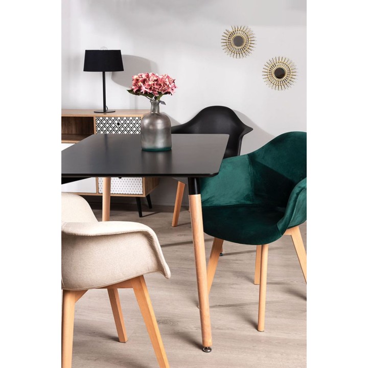 Mesa Nordic Rectangular 120 cm- Sillas y Mesas de madera FJM