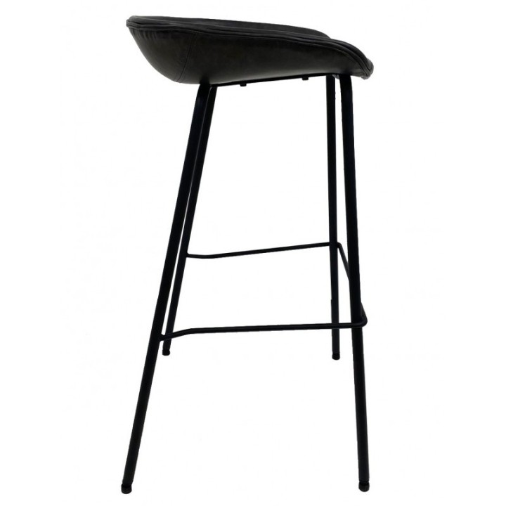 Taburete Dublin negro vintage e industrial - Sillas y Mesas de madera