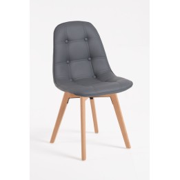 Envío Express - Sillas de Comedor Nórdicas - silla madera polipiel