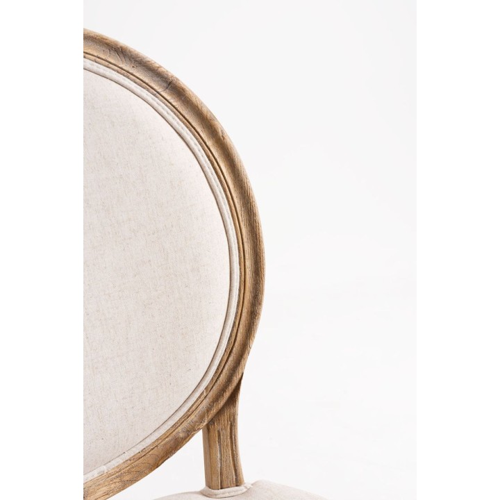 Sill LUIS XVI madera Olmo | Silla Palace Respaldo Tapizado