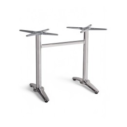 Pies central aluminio y doble- Bases para mesas bares y terrazas