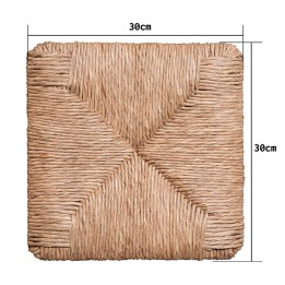 Asiento de anea trona 30x30 |Sillas y Mesas de madera-Anea natural