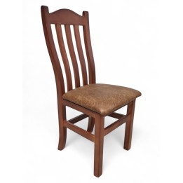 Silla madera Segovia madera y tapizado