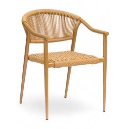 Sillón de aluminio apilable| Sillón Queens Cuerda novedad 2025