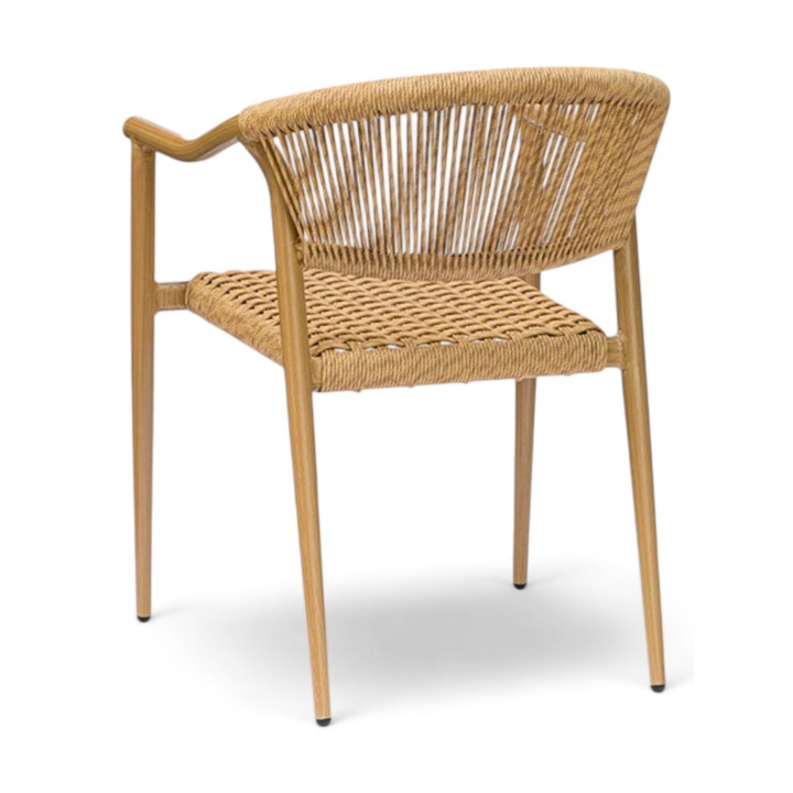 Sillón de aluminio apilable| Sillón Queens Cuerda novedad 2025