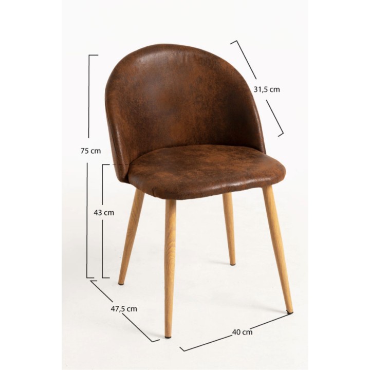 ✚ Silla Voss Polipiel vintage | Sillas Comedor Cafeterías