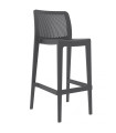 Taburete Soho apilable antracita