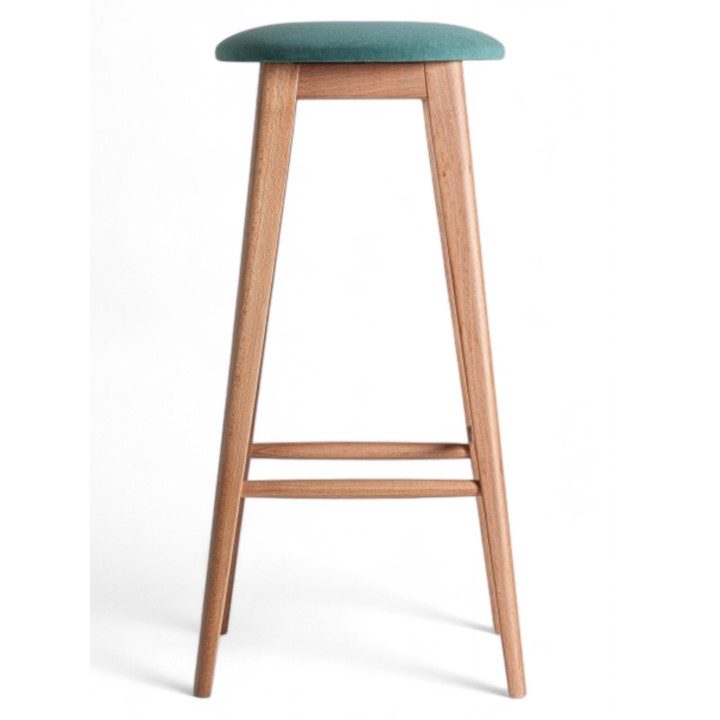Taburete Florencia de Madera Haya tapizado | Mobiliario de Hostelería