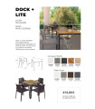 Pack mesa Lite y 4 sillón Dock